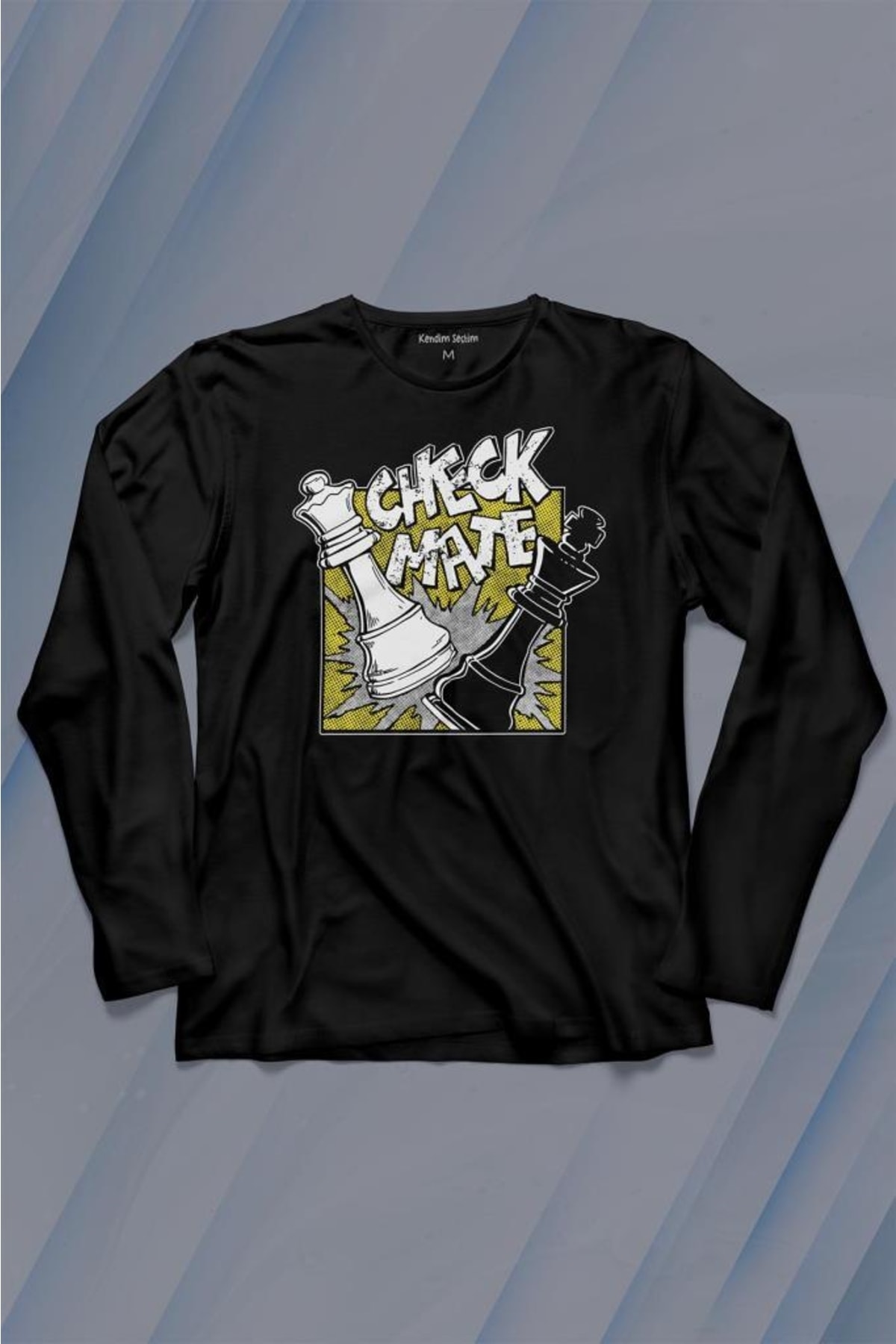 Checkmate Chess Check Mate Chess King Queen Gambit Long Sleeve T-Shirt Printed T-shirt