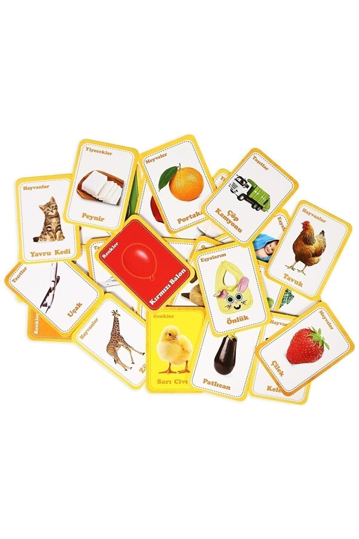 SAZE Özell Flash Cards Ilk 50 Sözcük + Bebeğimin Ilk Zeka Kartları Bebek Eyitiçi Set 2 Li fotoğrafı 4 (önizleme)