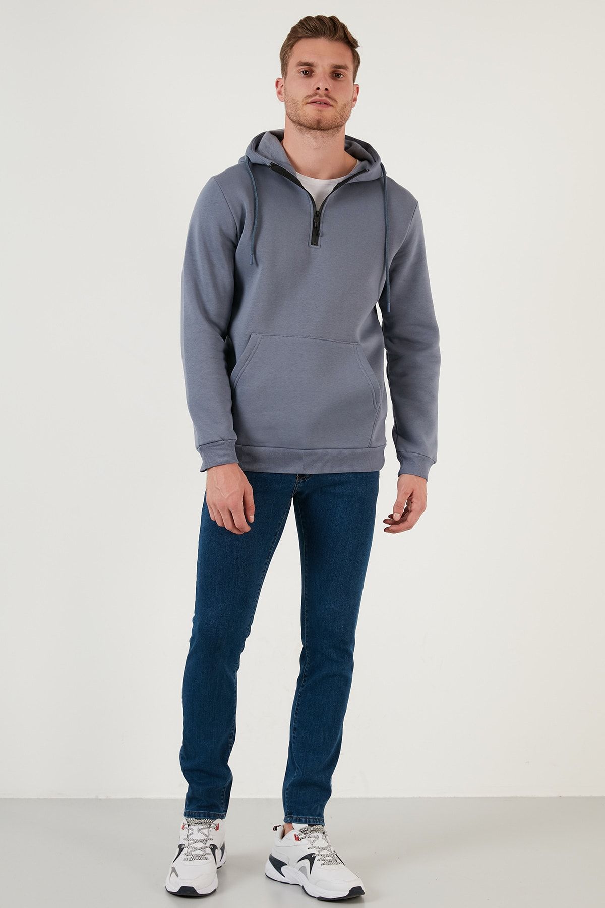 Pamuklu Normal Bel Slim Fit Dar Paça Pantolon Erkek Pantolon 5871717