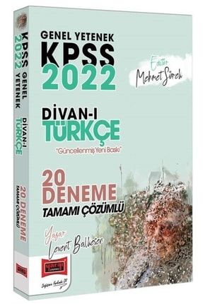2022 Kpss Genel Yetenek Divanı Türkçe Tamamı Çözümlü 20 Deneme 9786254427787