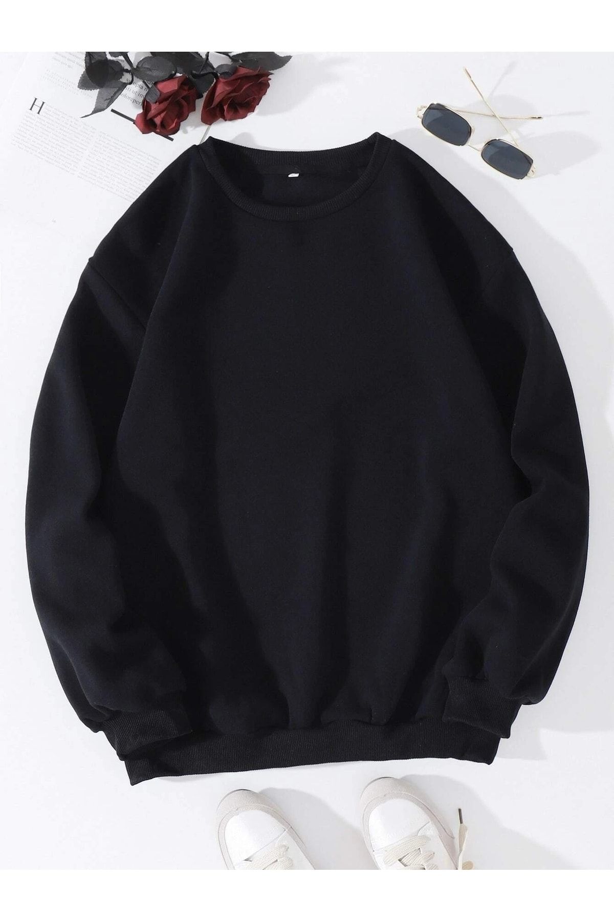 Plain black sweater mens online