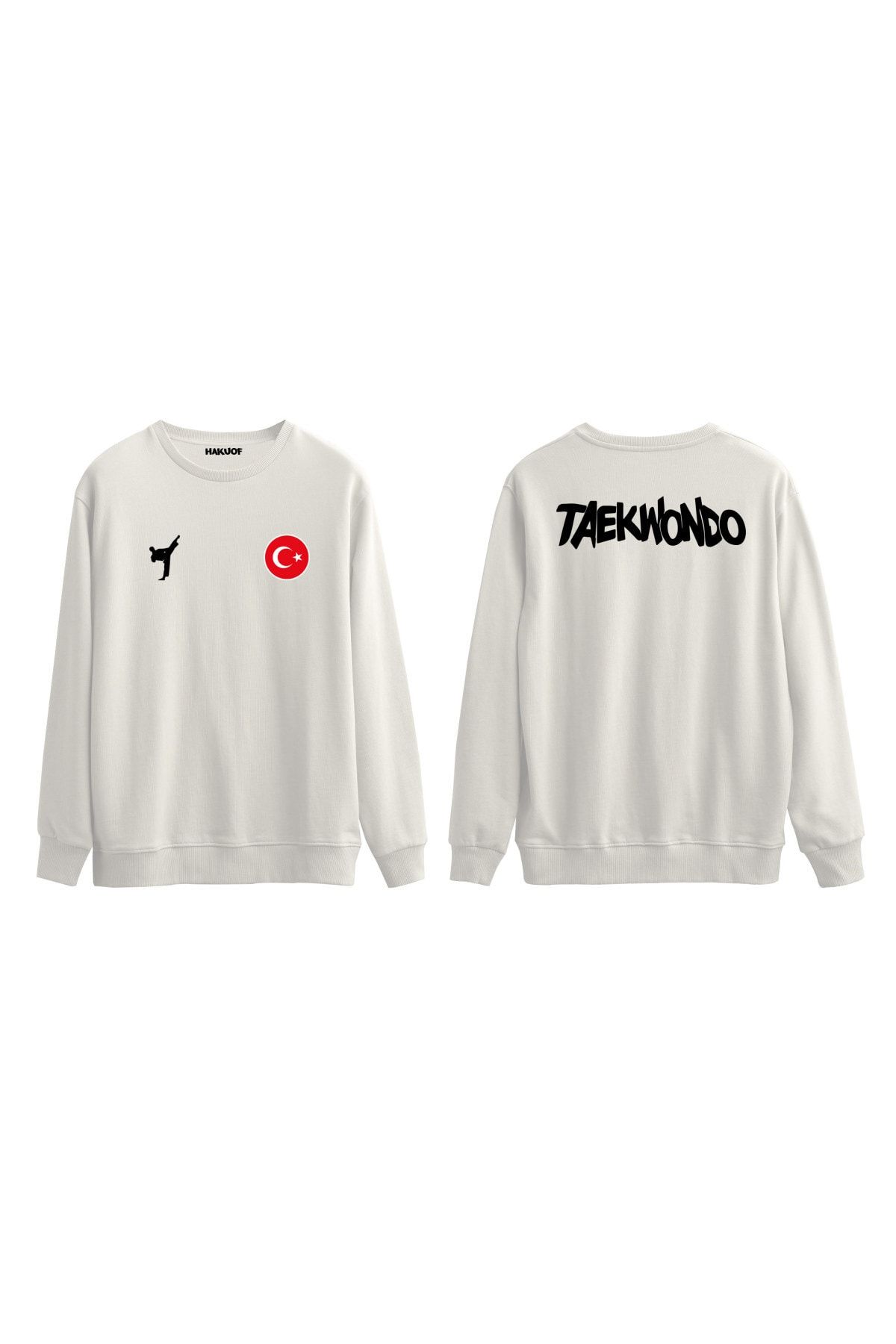 Unisex Taekwondo Baskılı Sweatshirt