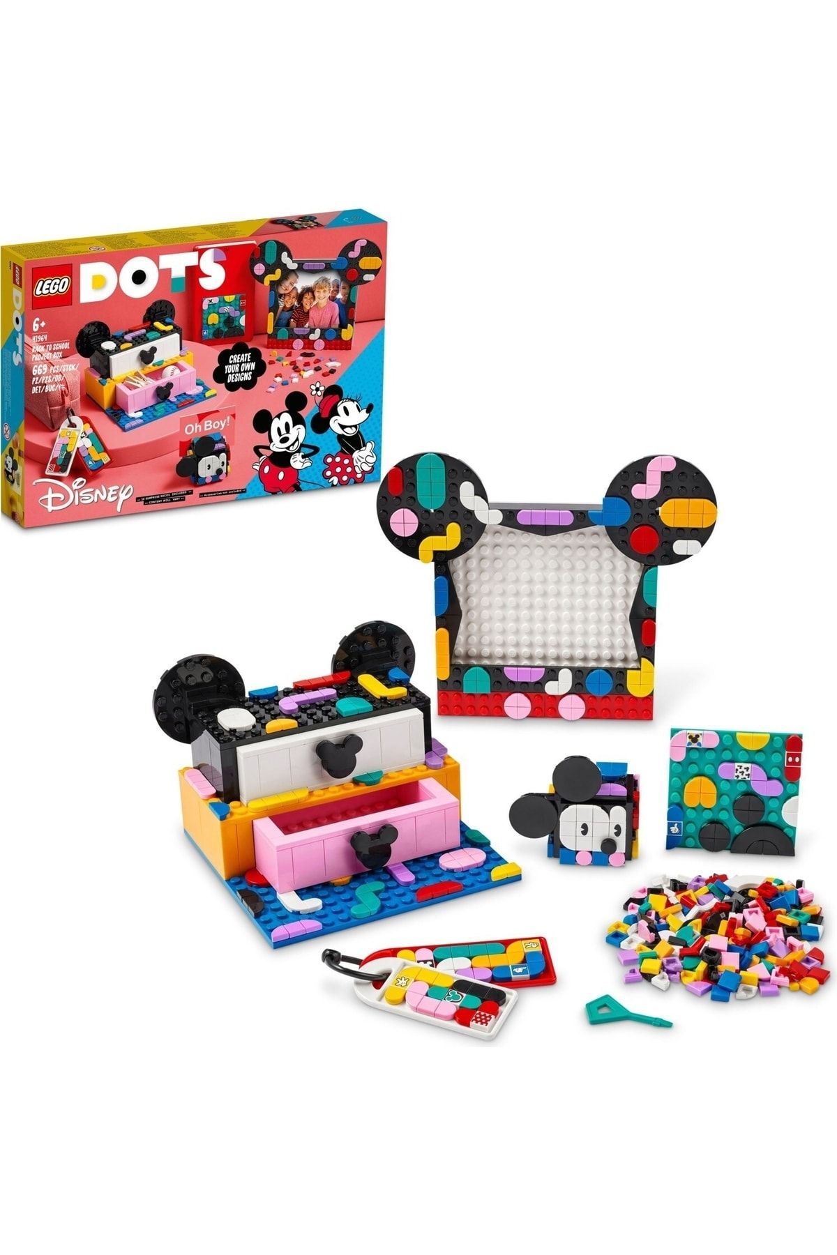 LEGO ® Dots ? Disney Mickey Fare Ve Minnie Fare Okula Dönüş Projesi Kutusu 41964 - 6 Yaş Ve Üzeri Yar