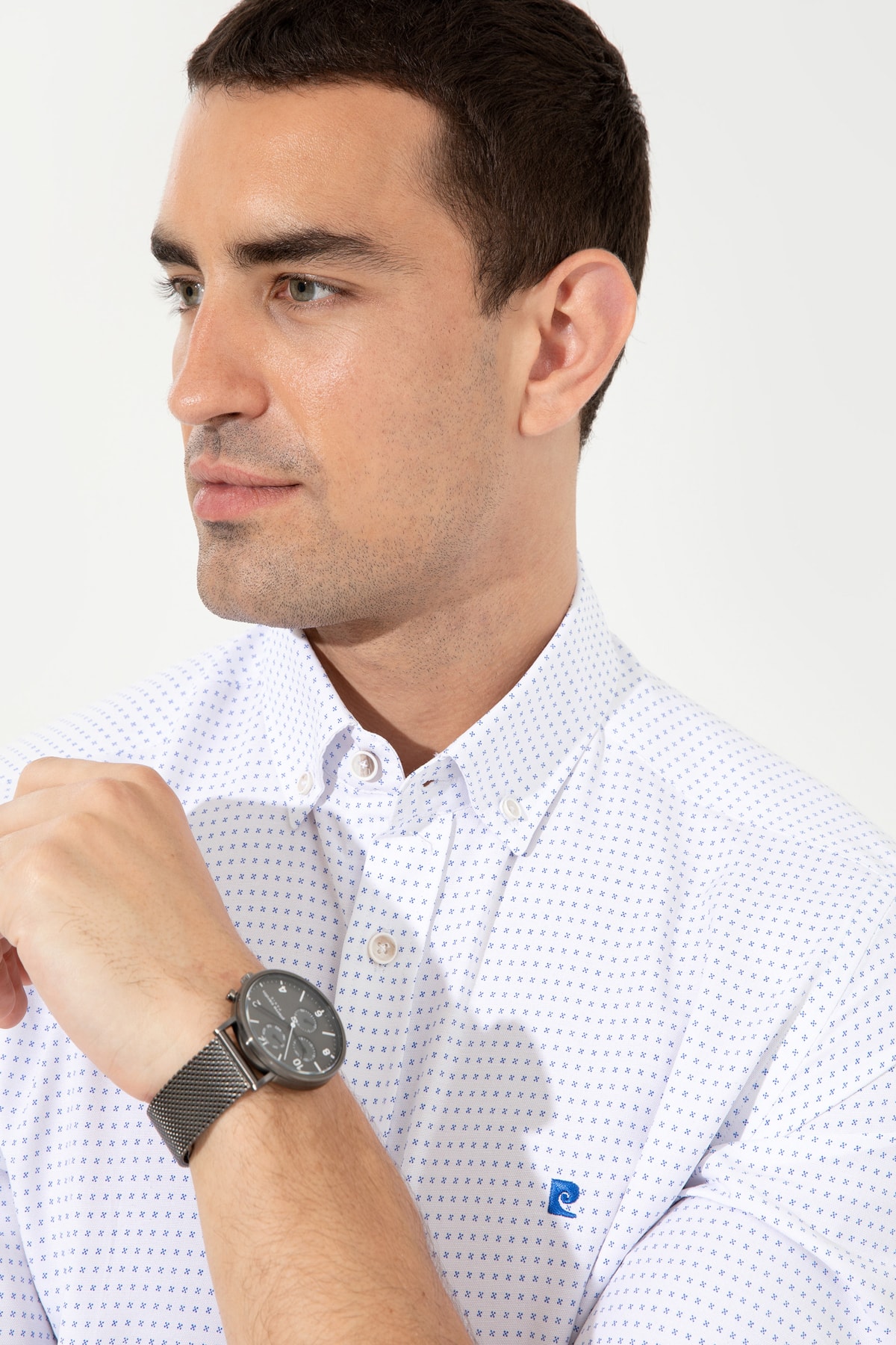 پیراهن مردانه آبی پیرکاردین | G021GL004.000.1433719 اورجینال - تصویر 2