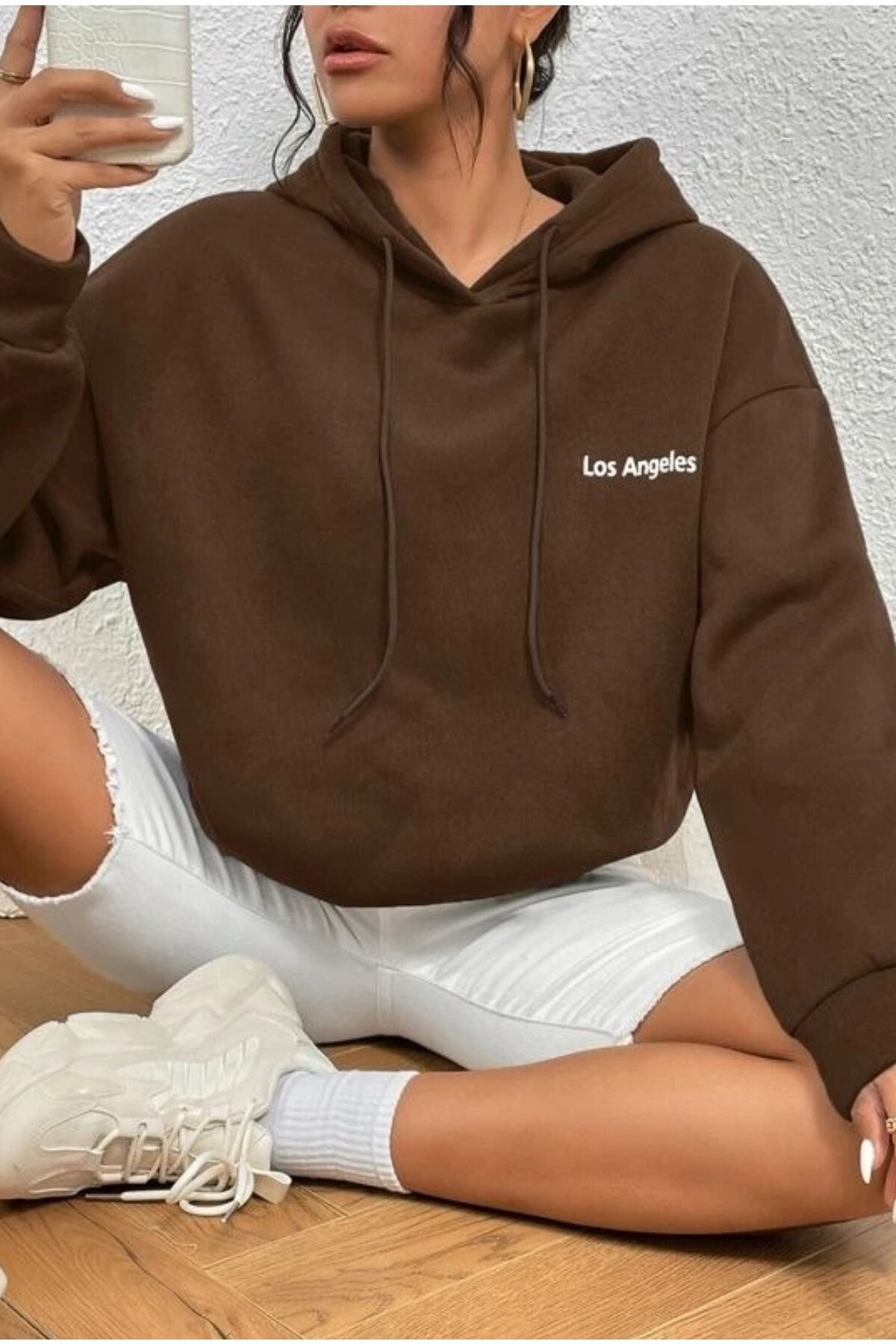 Los angeles deals hoodie women's