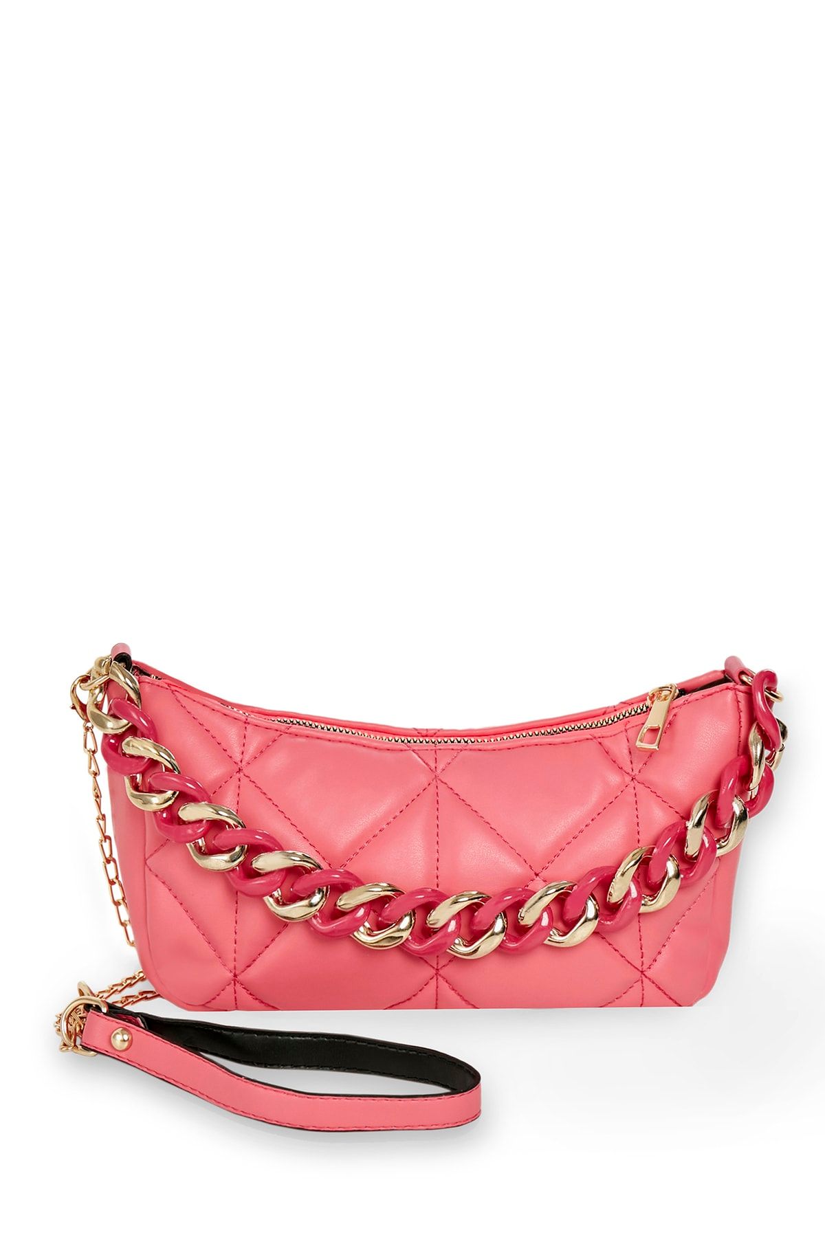 PARİGİ Umhängetasche Rosa Unifarben