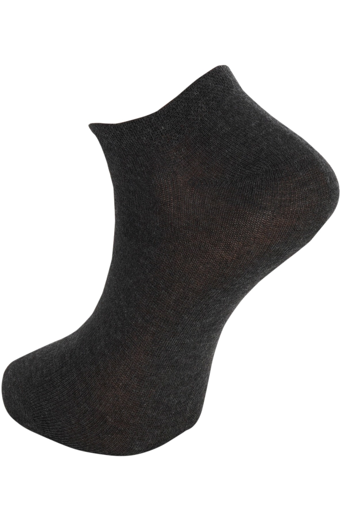 Keremden 8 Çift Unisex Dikişsiz Pamuklu 4 Mevsim Günlük Kullanıma Uygun Patik Çorap Gri Siyah Füme Lacivert IV11475