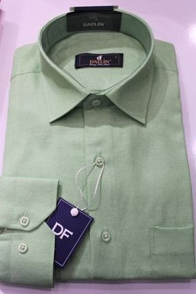 Classic Yeşil Cepli Erkek Gömleği DFLCLS8