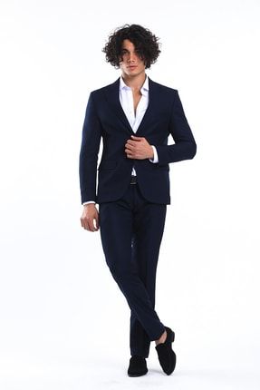 Erkek Takım Elbise Slim Fit LACİDSNDOKUYLKTKM