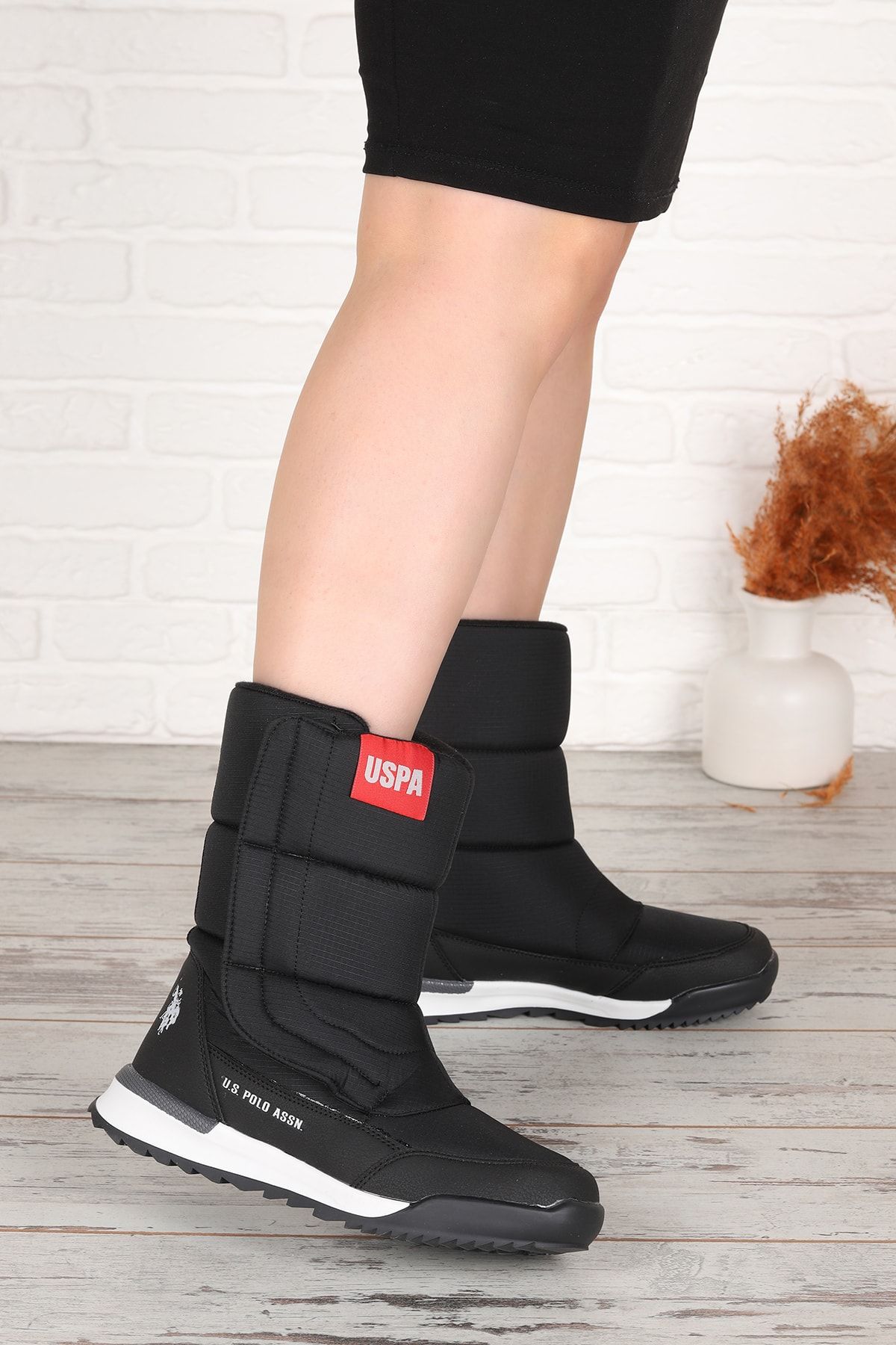 پایه. چکمه های برفی زنانه Polo Assn Clark Velcro U.S. Polo Assn.