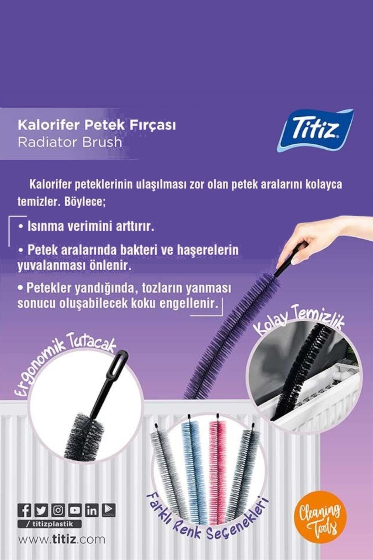 Titiz Plastik Kalorifer Petek Fırçası , Temizleme Fırçası