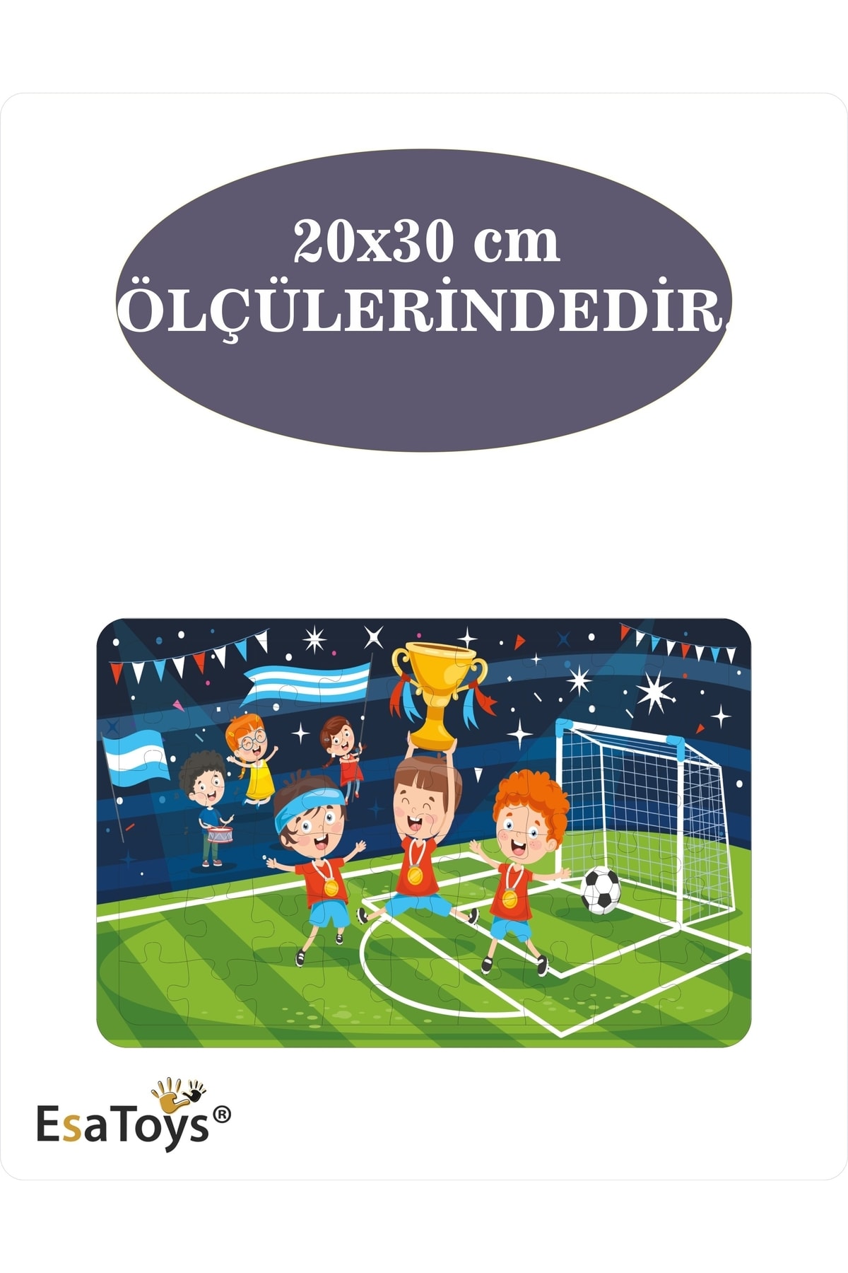 esatoys Ahşap 54 Parça Çocuk Puzzle fotoğrafı 3 (önizleme)