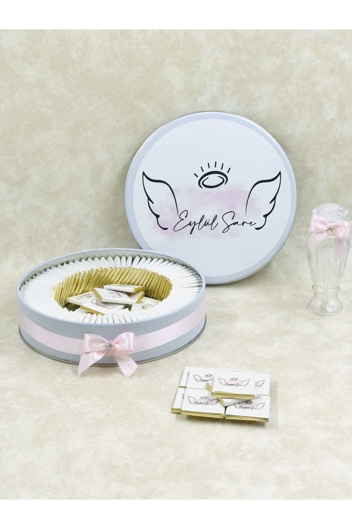 TuNa Chocolate Isme Özel 100 Adet Kız Bebek Çikolatası Fiyatı