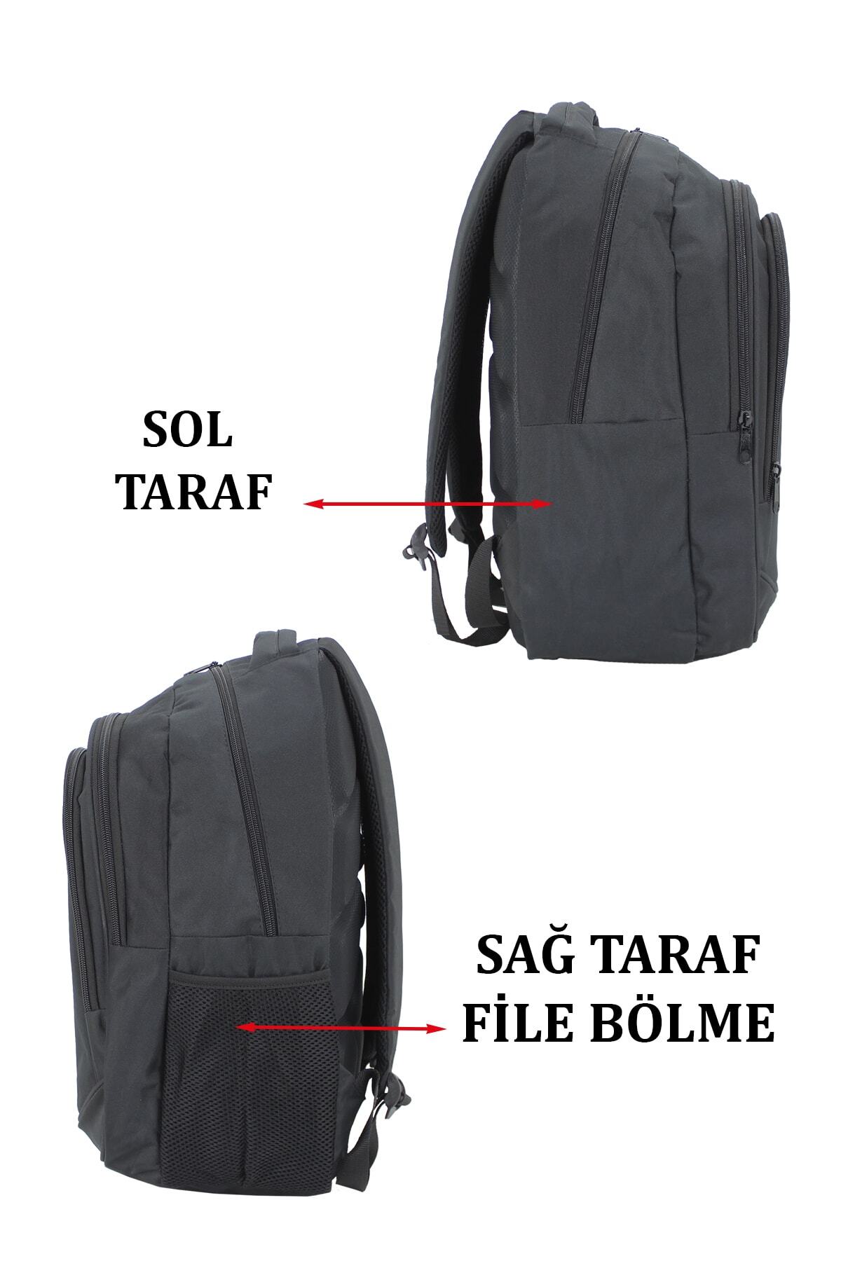 کوله پشتی زنانه مشکی Case Club | evrd-610 Sırt اورجینال - تصویر 3