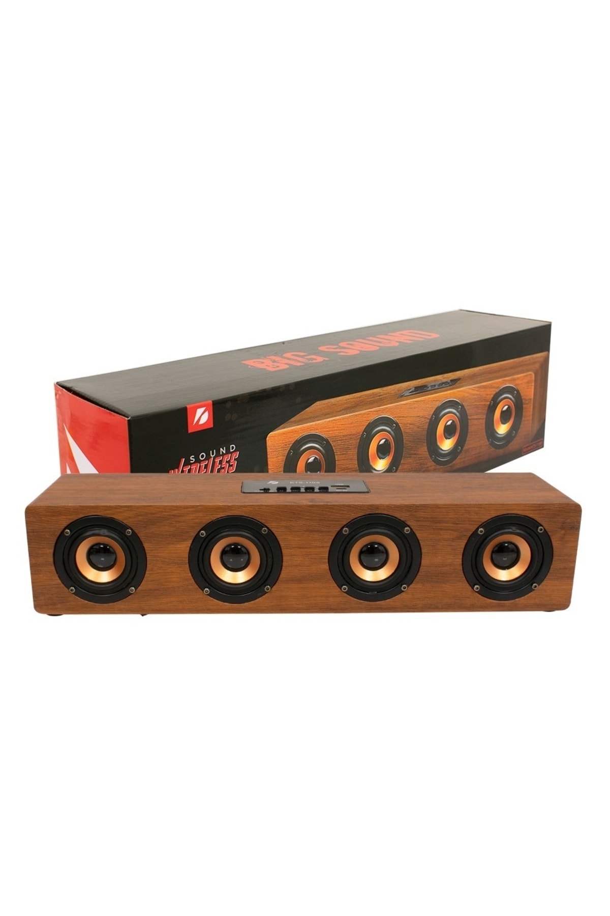 Resim HD PAZAR Kts 1108 Ahşap Özel Seri Bluetooth Spaker 