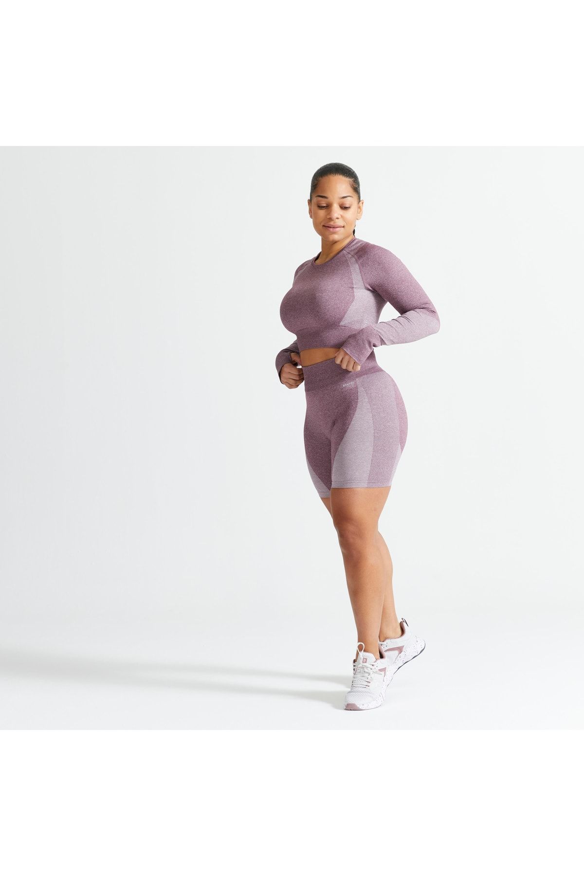 Decathlon Domyos Kadın Uzun Kollu Fitness Tişörtü - Fct 900 VB8366