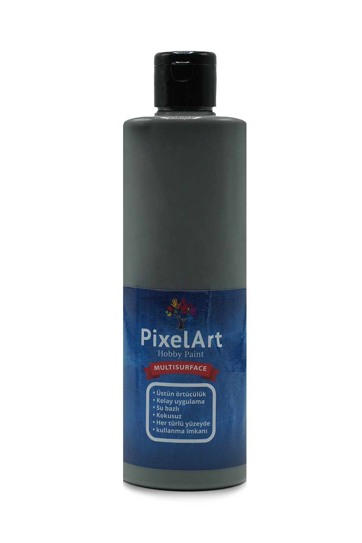 PixelArt Multisurface Akrilik Boya Is Siyah (gri Tonu) 500 Gr
