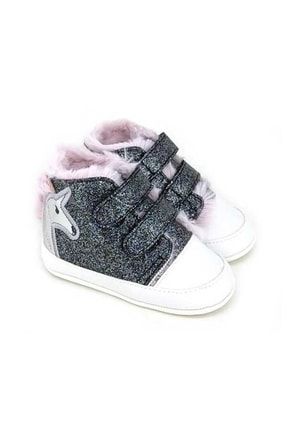 Unicorn Siyah Simli Bebek Ayakkabı T2740