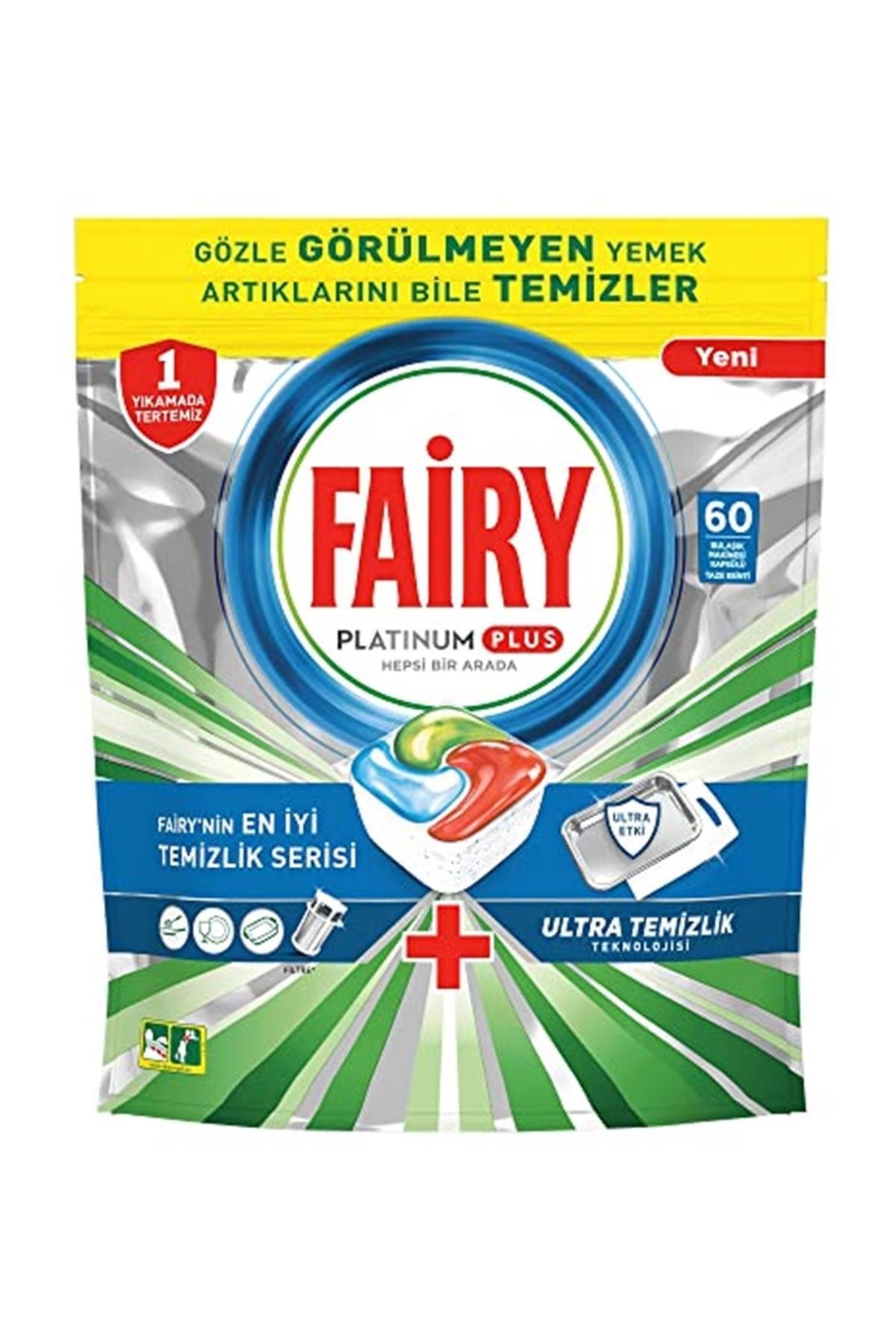 Fairy Platinum Plus Hepsi Bir Arada Bulaşık Makinesi Tabletleri, Ferah