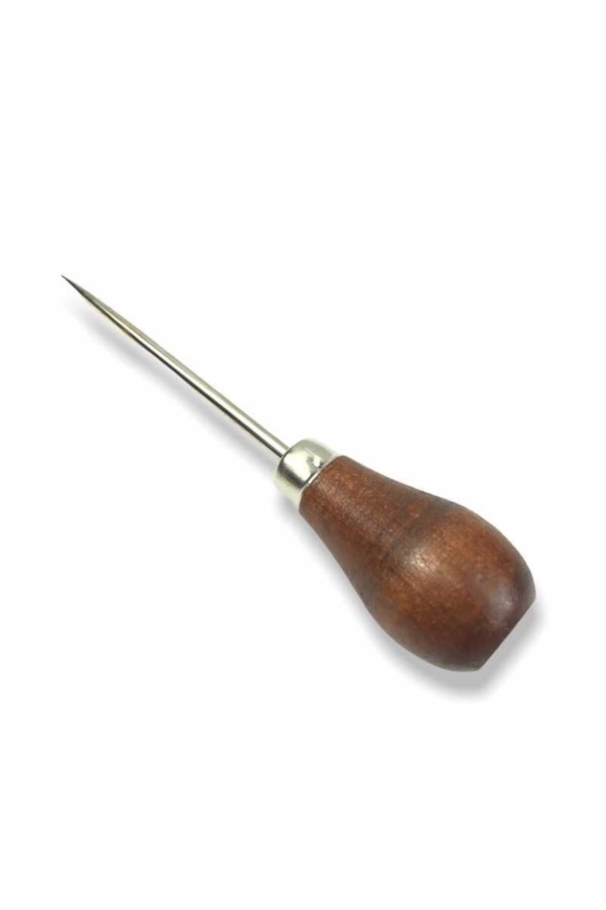 Biz Piercing Leather Piercing Tool Multipurpose Piercing Handpiece Wood Handle Biz Piercing Needle