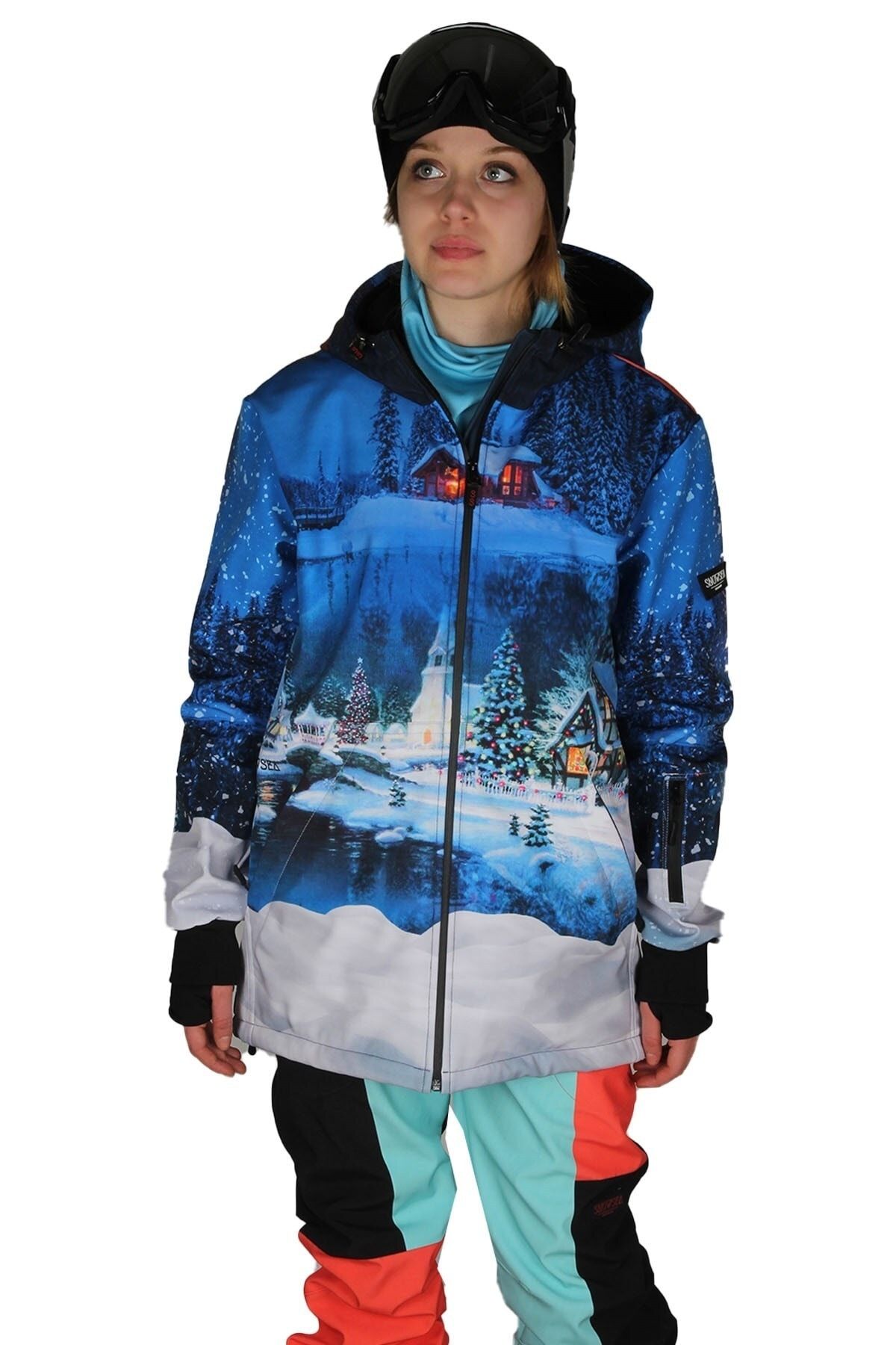 SNOWSEA Snowy Night Kadın Kayak Montu, Ss7815, Snowboard Montu