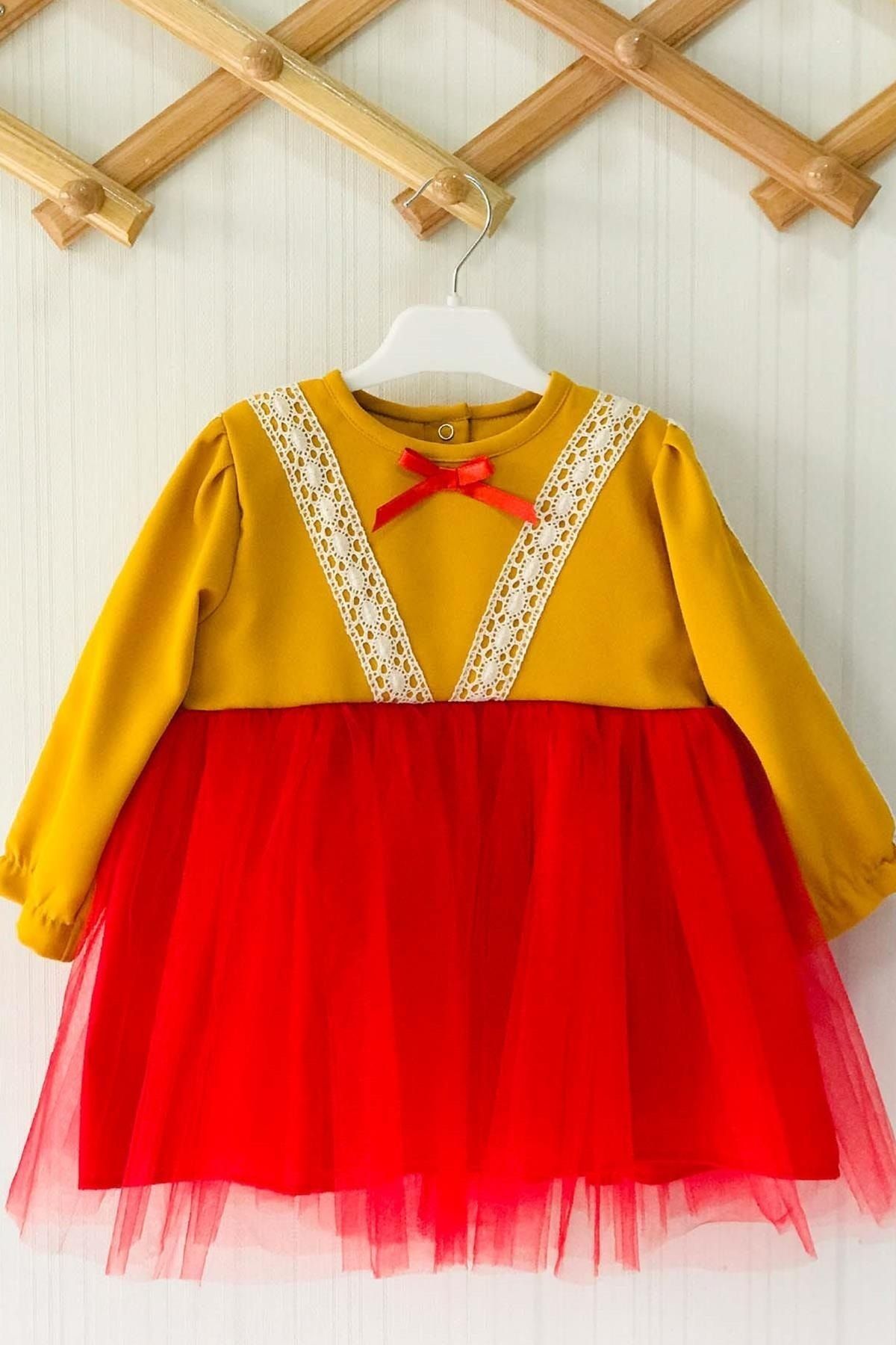 Mustard yellow infant on sale dress