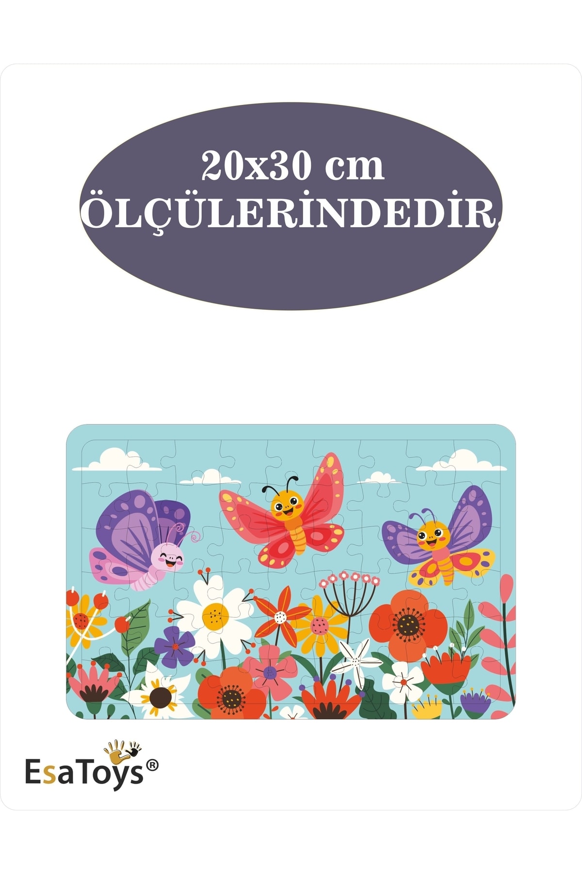 esatoys Ahşap 54 Parça Çocuk Puzzle fotoğrafı 3 (önizleme)