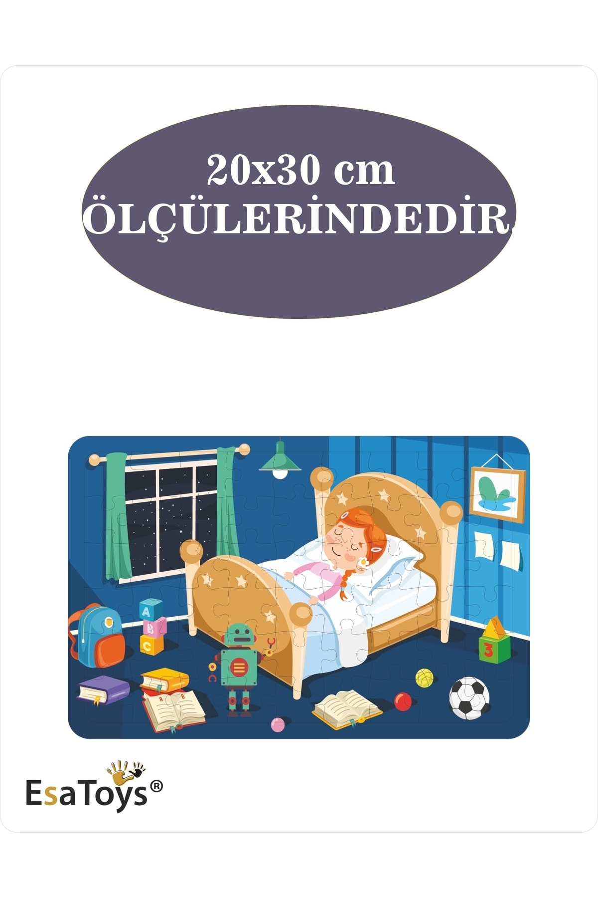 esatoys Ahşap 54 Parça Çocuk Puzzle fotoğrafı 3 (önizleme)