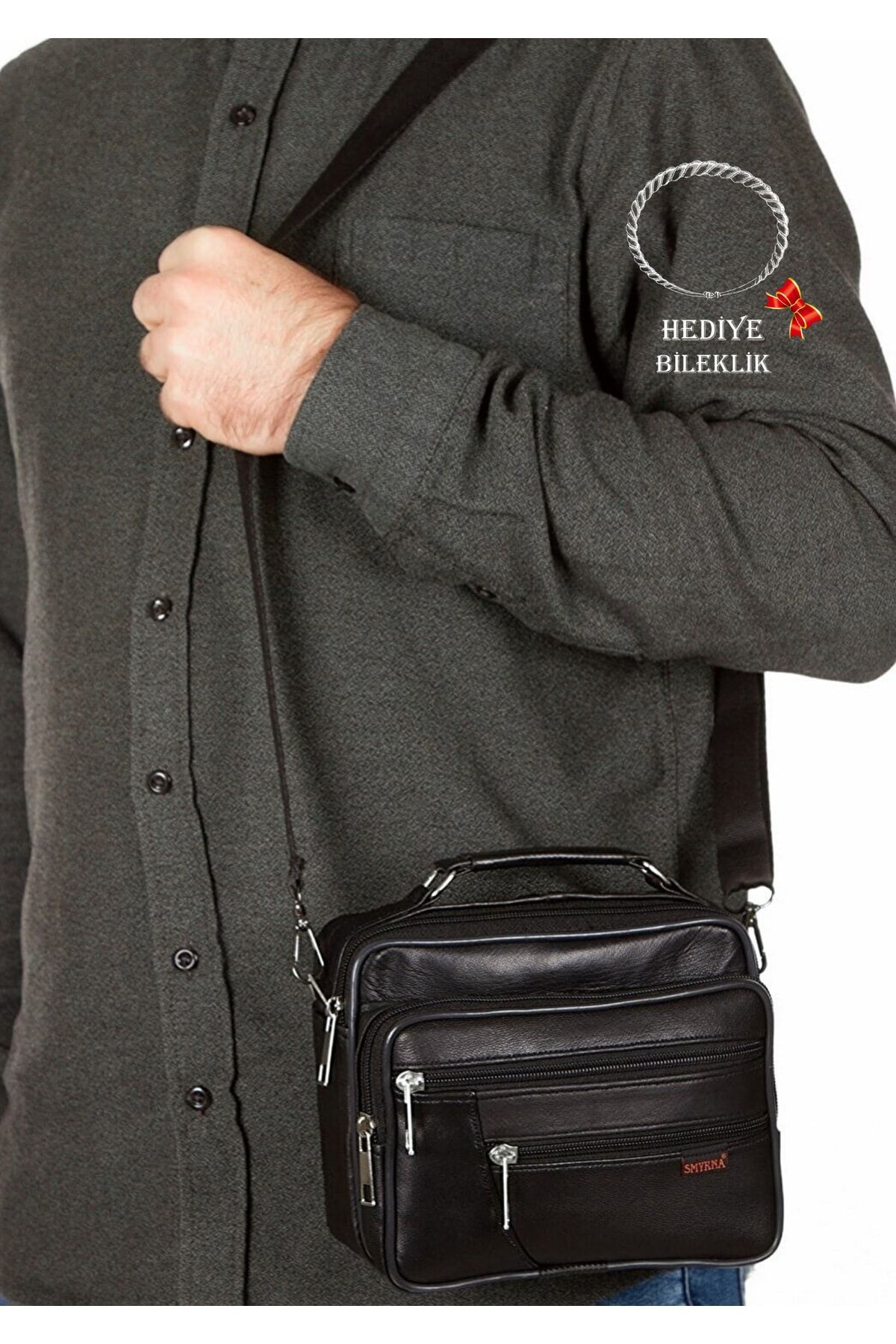 Newish Polo Cerff Leather Clup Genuine Leather Hand and Shoulder