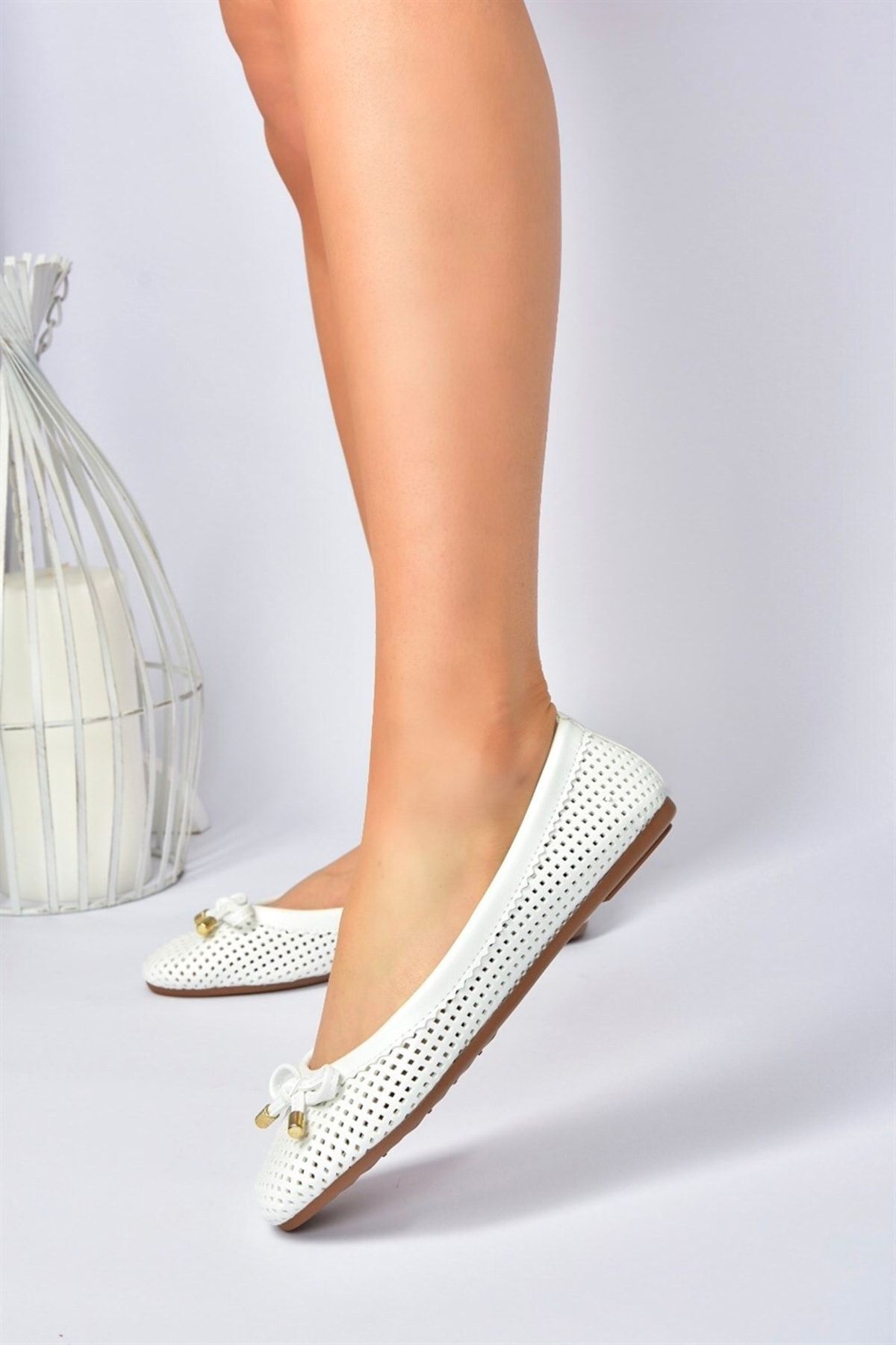 Fox Shoes-Weiße tägliche flache Damenschuhe M250012009 4