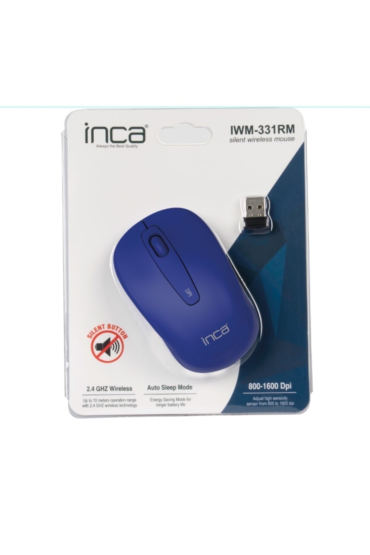 Iwm-331rm Sessiz Wireless Mouse Mavi Renk 5