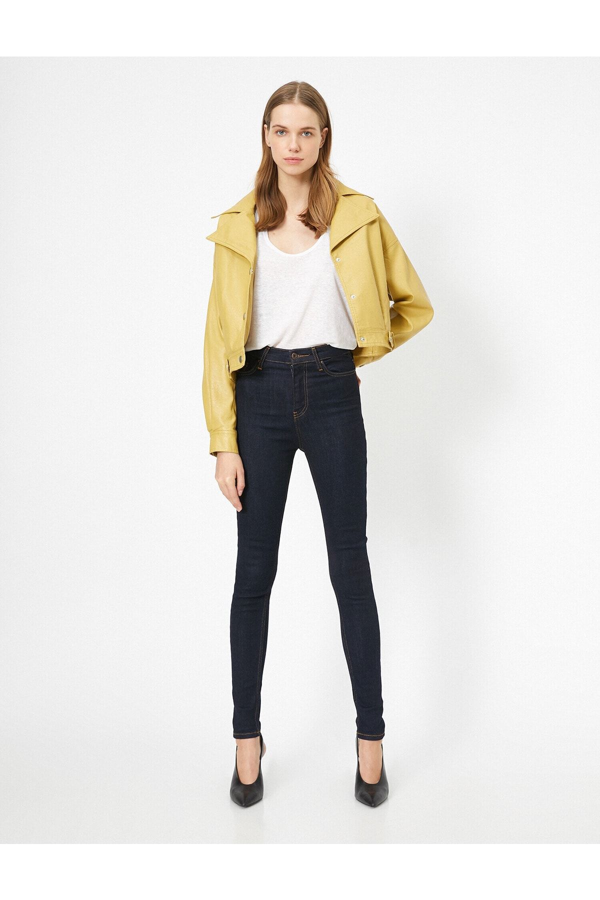Koton Jeans Dunkelblau Skinny Fast ausverkauft