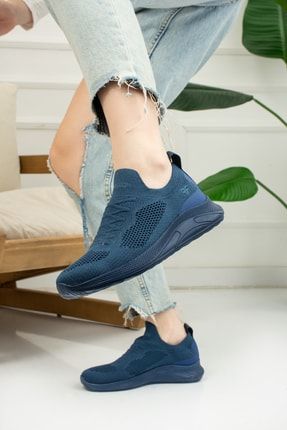 Allyup Günlük Unisex Sneaker Slip-on Nefes Alabilen Hafif Yürüyüş Bağcıksız Esnek Spor Ayakkabı 041f PRA-5810200-521158
