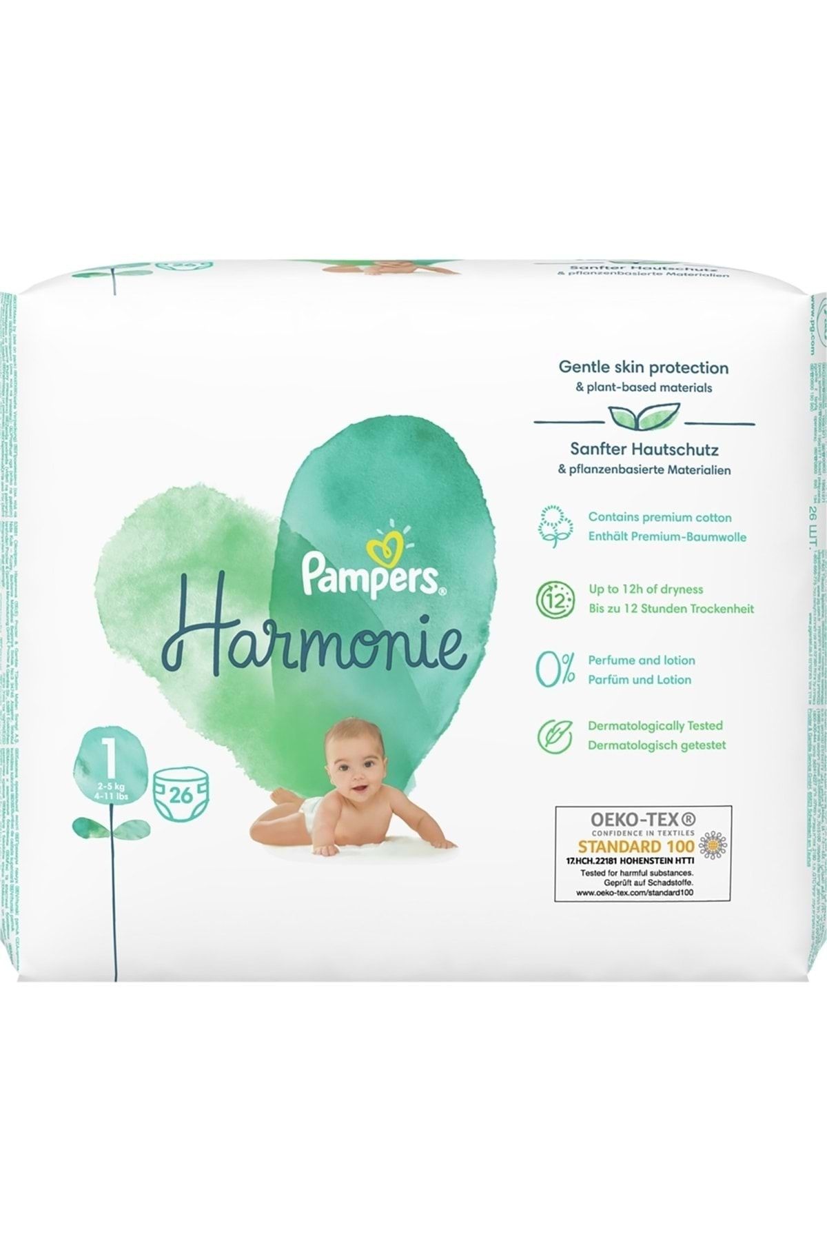 Prima Pampers Harmonie Bebek Bezi Beden:1 (2-5kg) Yeni Doğan 52 Adet Süper Ekonomik Pk UX10184