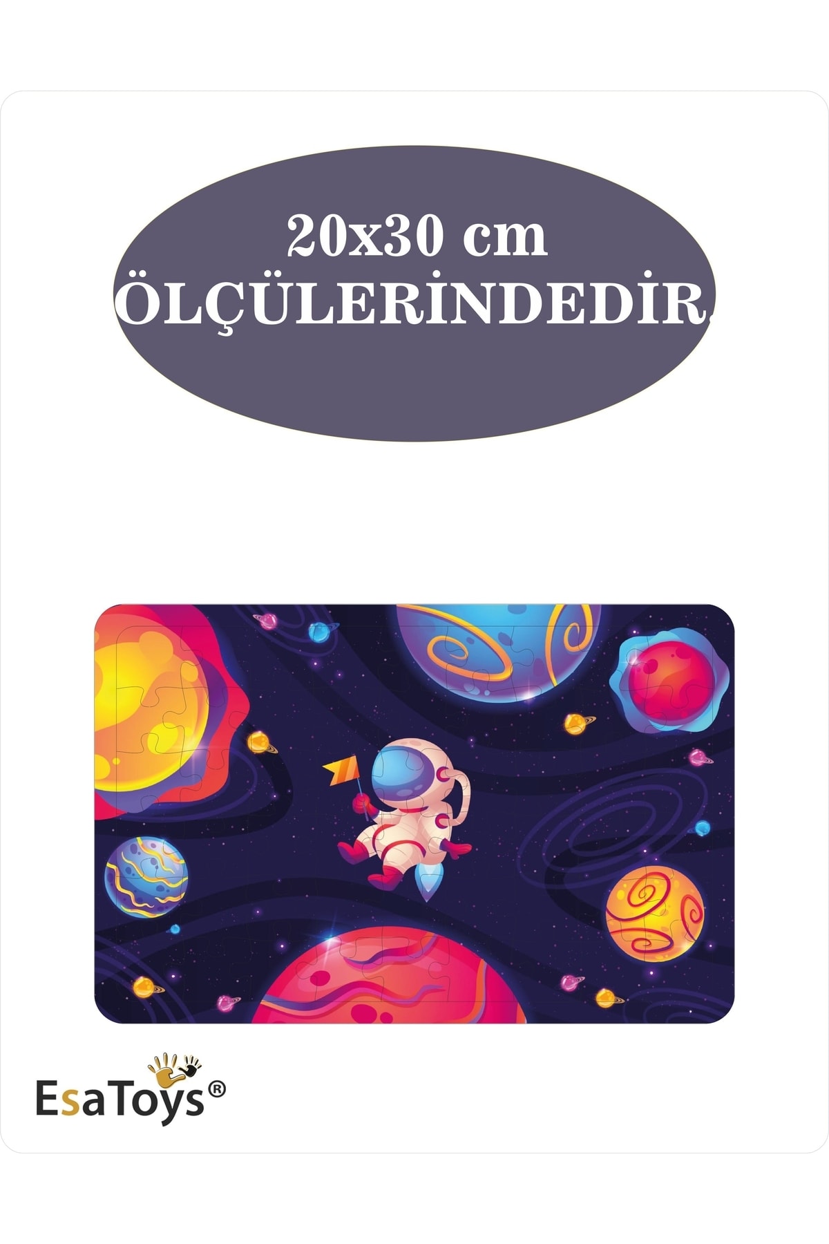 esatoys Ahşap 54 Parça Çocuk Puzzle fotoğrafı 3 (önizleme)