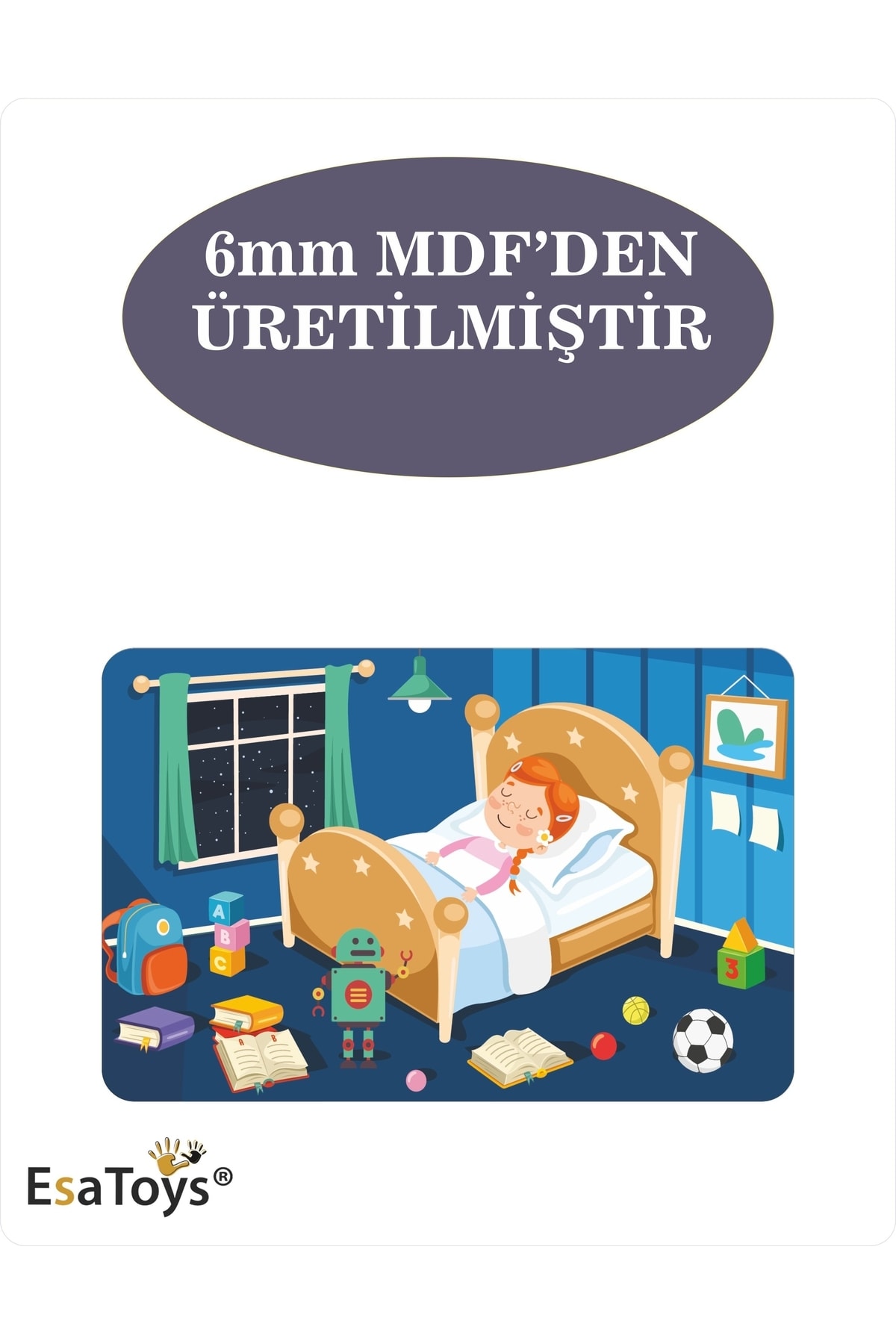 esatoys Ahşap 54 Parça Çocuk Puzzle fotoğrafı 2 (önizleme)