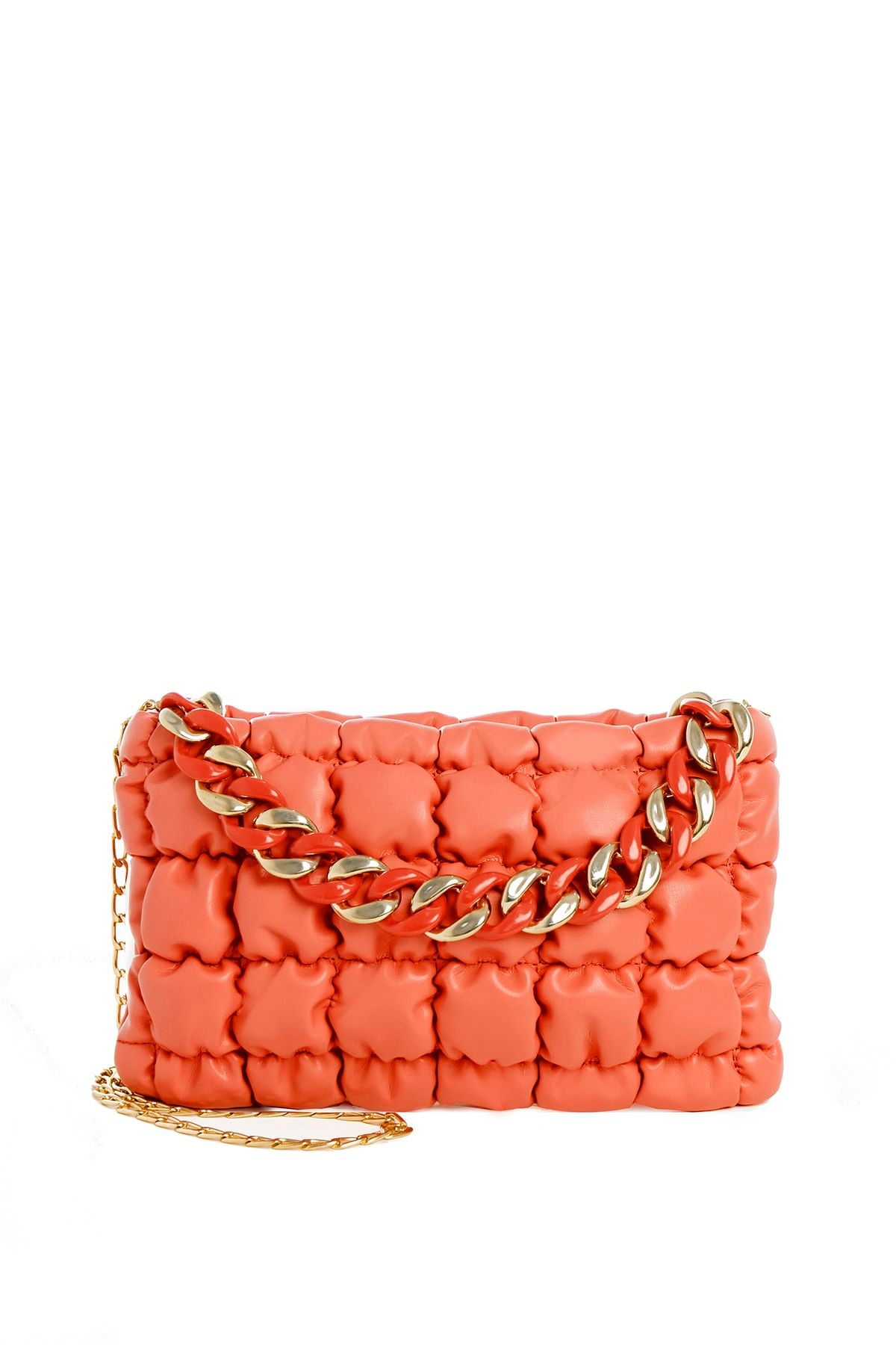 PARİGİ Umhängetasche Orange Unifarben