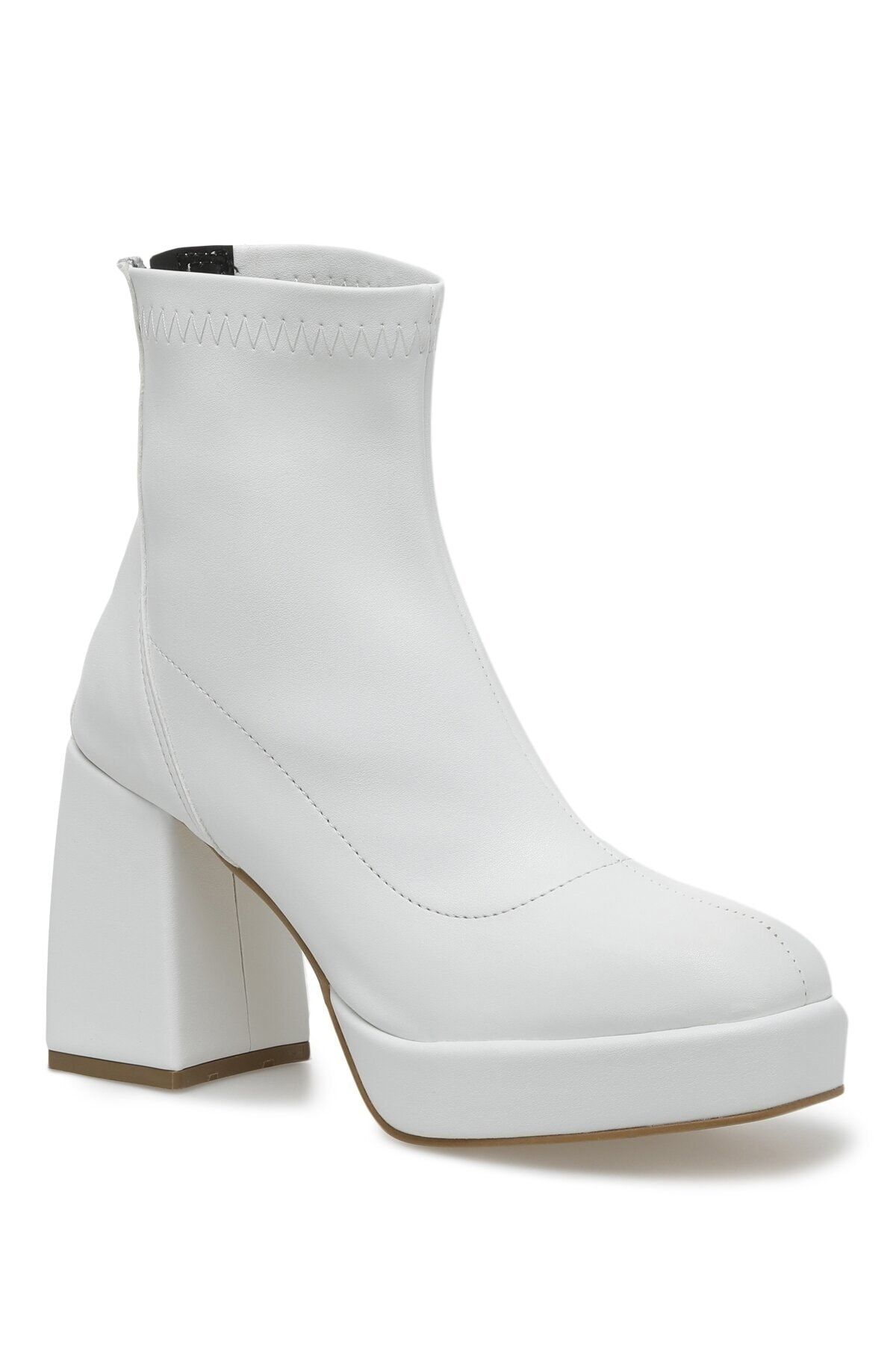 What If I Don't White Chunky Heeled Bootie – Afton Avenue Apparel