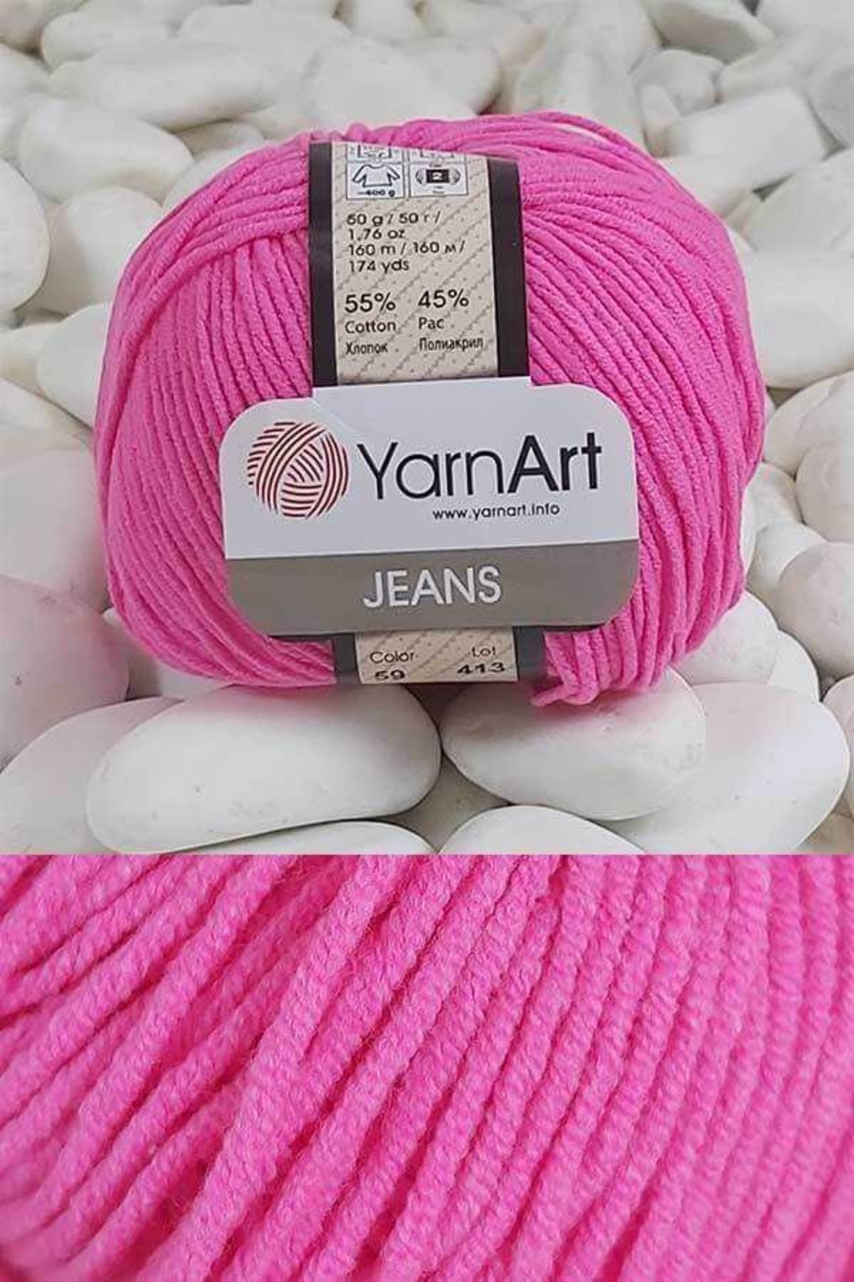 Yarnart-Jeans Neon Pink 59 1