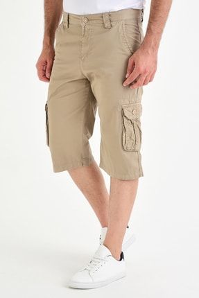 Eel Mavi Renk Kargo Cepli Erkek Bermuda Sort Trendyol