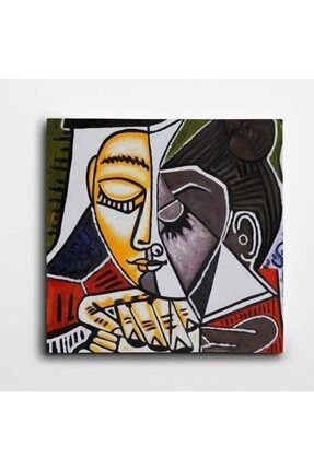 Picasso Tete Dune Femme Kare Kanvas Tablo 70 X 70 Cm VK5308-14288