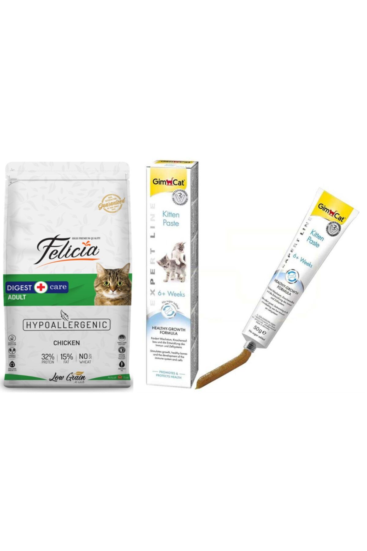 Felicia Az Tahilli Yetiskin Tavuklu Hypoallergenic Kedi Mamasi 2 Kg Gimcat Kitten Paste Kedi Macunu 50 Gr Fiyatlari Ozellikleri Ve Yorumlari En Ucuzu Akakce