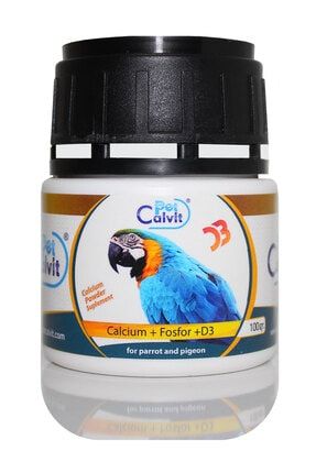 Papağan Kalsiyum Fosfor D3 Vitamin Takviyesi Toz ppgn-fs-d3-kal