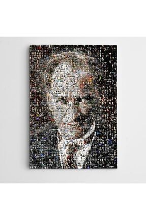 Atatürk Portreler Mozaik Kanvas Tablo 85 X 120 Cm VK5152-12514