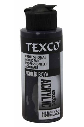 Texco Akrilik Boya Siyah 11640-110 cc PRA-1584303-2062