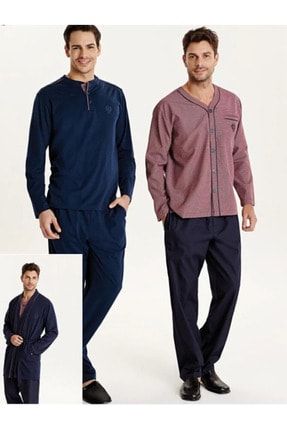 Effort Pijama Effort Erkek Roptesambirli 5li Pijama Takimi Trendyol