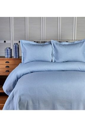 Karaca Home Edenia Mavi Tek Kisilik Yatak Ortusu Seti Trendyol