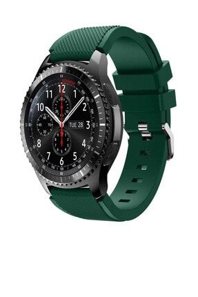 Samsung Watch Gear S3 Frontier 46mm Sport Kordon Silikon Koyu Yeşil WtcN49
