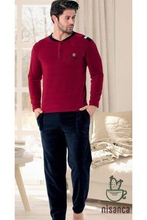 Cosku Erkek Kislik Uzun Kollu Polar Pamuklu Pijama Takimi Dar Kalip Trendyol