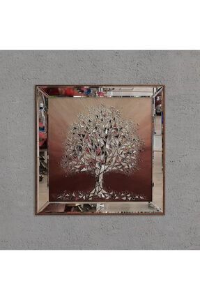 İzabel Altın Ağaç Mozaik Ayna 60x60 cm ATL-1022-5